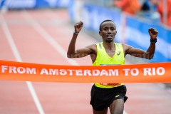 18-10-2015 TCS Amsterdam Marathon Olympisch Stadion Amsterdam Nederland Atletiek foto: Kees Nouws /